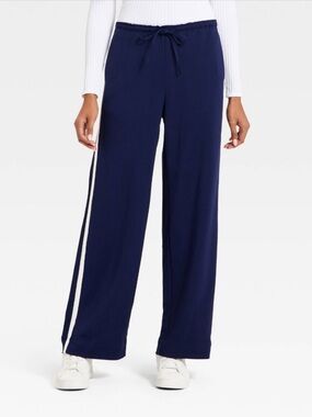 A New Day™ Women's Effortless Pull-On Pants -Navy XXL